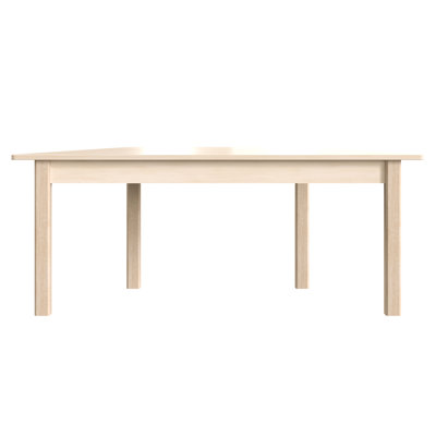 Bright Beginnings Commercial Grade Trapezoid Wooden Classroom Activity Table