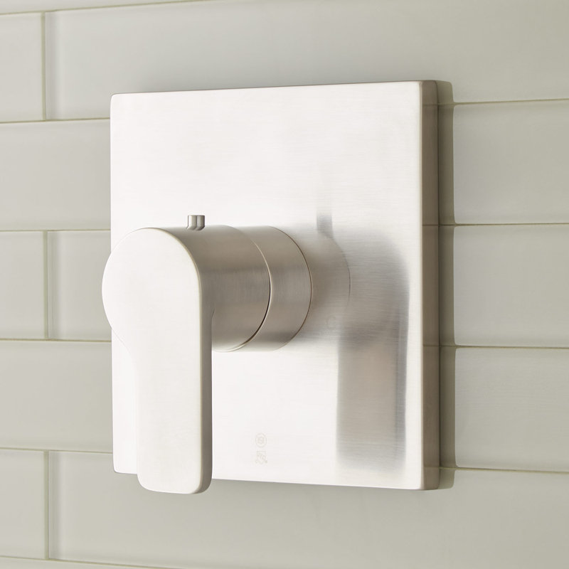 Hibiscus Thermostatic Shower Valve, Brushed Nickel