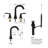 Modern 2-Handle Widespread Bathroom Faucet with Drain Assembly, Water-Saving Aerator, Ceramic Valve, Easy Install, Includes Pop-Up Drain & Tools-110958039