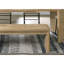 Banc de salle à manger contemporain en chêne avec revêtement en bois massif et placage, l 50,5 po x P 16 po H 18,5 po, fini en bois d'hévéa d'ingénierie