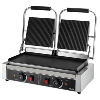 Plaque chauffante commerciale pour barbecue 19 x 9 po Panini
