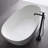 59'' L x 30.7'' W Freestanding Soaking Solid Surface Bathtub