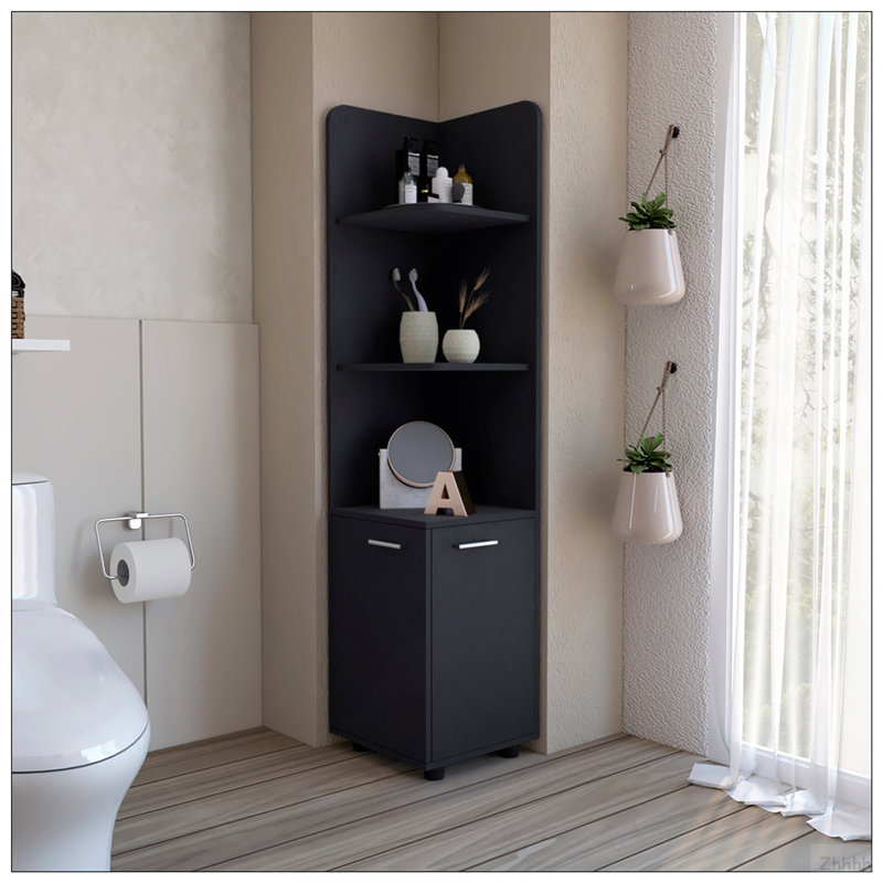 Armoire de coin Malibu, Noir