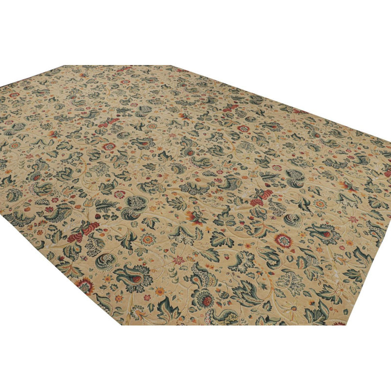 Wool Floral Area Rug