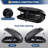 Black 11.5 Cubic Rooftop Cargo Box Carrier Dual-Side Opening Vehicle Hard-Shell Carriers Roof Mount Travel Luggage Storage