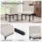 Upholstered Low Back Rubber Wood Bobbin Legs Dining Chair-117494944-117494947-117494948
