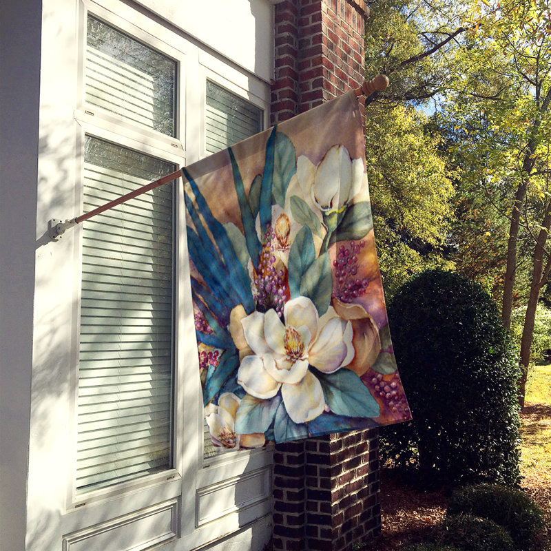 Drapeau de maison 40 po x 28 po Southern Magnolia