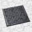 6 in. x 6 in. Stainless Steel Square Shower Drain with Square Pattern Drain Cover in Matte Black-85200410-85194552