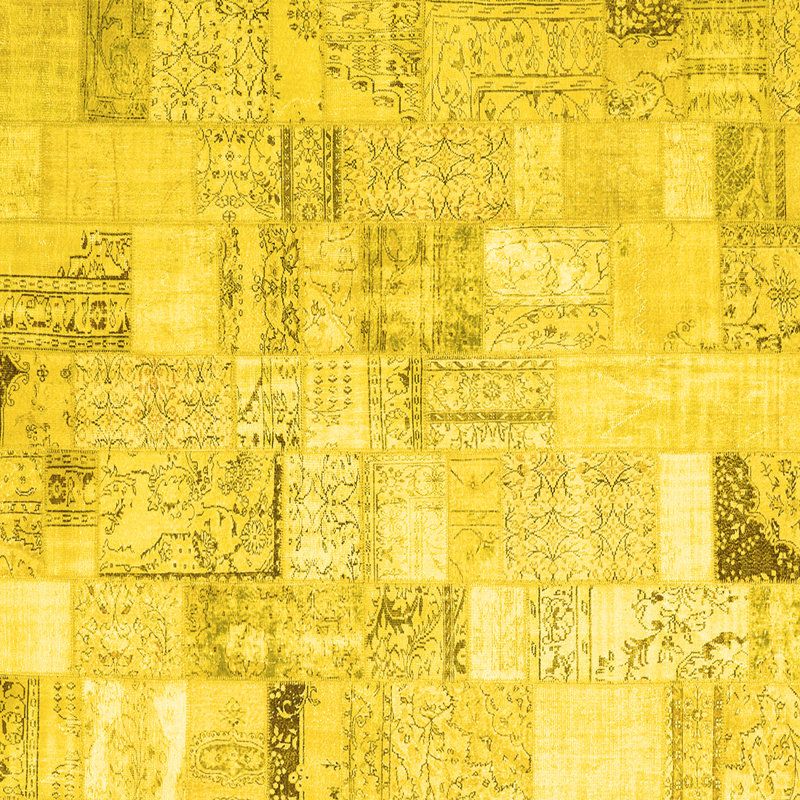 Ernir Performance Patchwork Indoor Rug, Square 3'