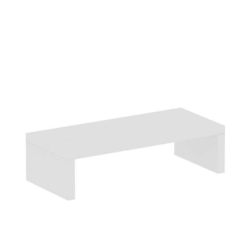 Ladawn Manufactured Wood Monitor Stand, White