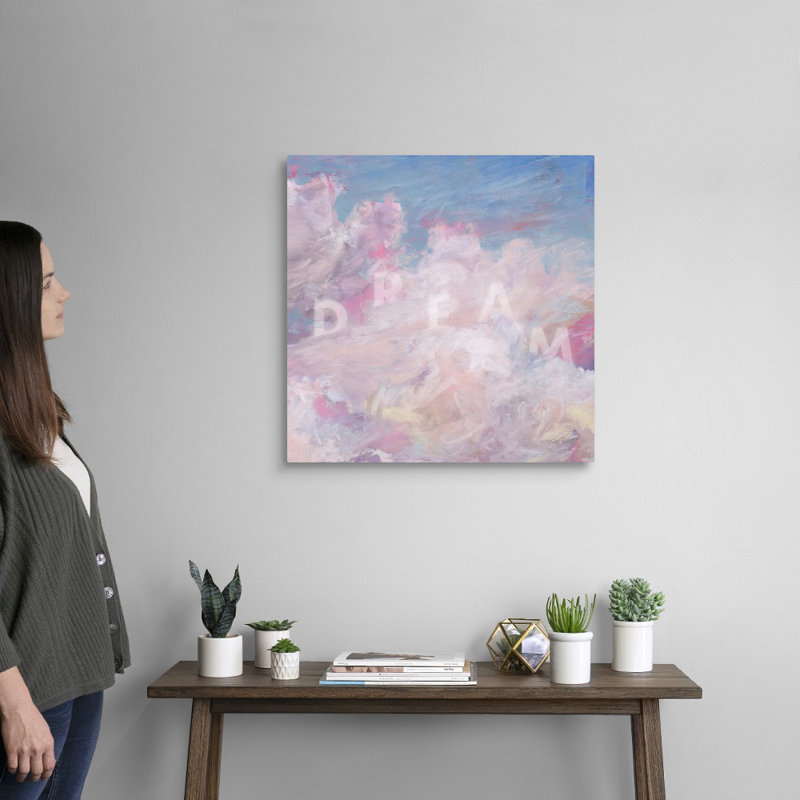 «Daydream Pink 04» par Lisa Audit - reproduction d'art, Toile tendue, H 24 po x l 24 po x P 1,25 po