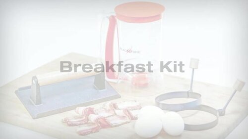 Modern Innovations Griddle Breakfast Kit Accessories - Pancake Batter  Dispenser for Griddle, Cast Iron Grill Press for Bacon, 4 Egg Rings/Pancake