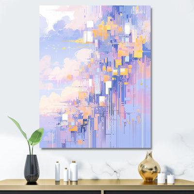 «Contemporary Lavender Bold Illumination», reproduction sur toile