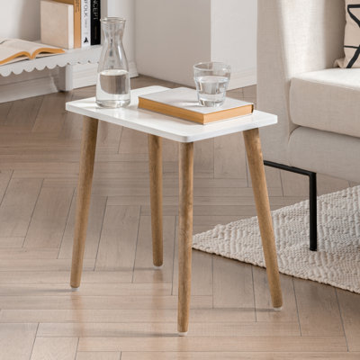 Liora 18-Inch Rectangular Wooden Side Table