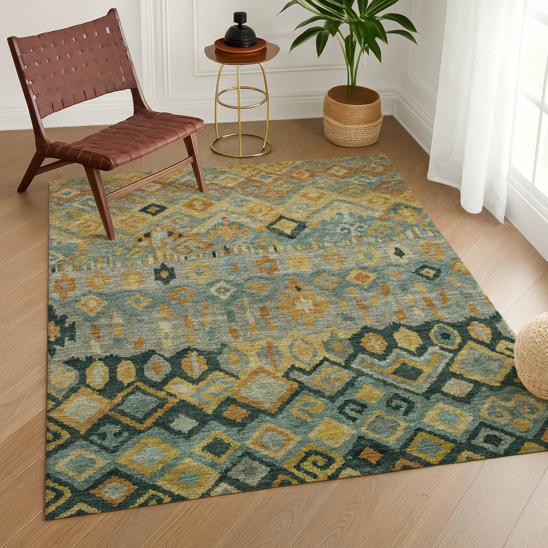 Tapis d'intérieur / extérieur lavable à la machine Matteson ACN2303, Rectangulaire 3 pi x 5 pi
