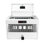 Station de charge verrouillable 16 - armoire blanche pour ordinateurs portables et tablettes, bureau, avec tablette pour ordinateur portable à dissipation de chaleur avancée 16, verrouillable, armoire, salle de classe, rangement pour cordon