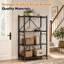 Chariot utilitaire pliable moderne à 4 niveaux avec roues verrouillables, étagères de rangement pliables et peu encombrantes pour la décoration de la maison et de la cuisine