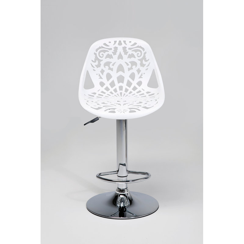 Bar Stool Ornament, White