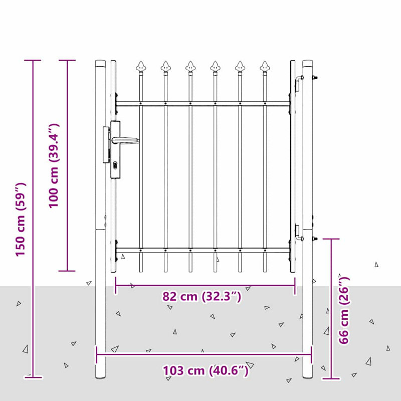 Gate Fencing, 100 x 100 cm