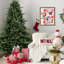 Arbre de Noël pleine forme 6 pi avec 1673 pointes - aiguilles mixtes en PE / PVC, base large pour les grands espaces, structure à charnières pour une installation facile, support en métal pour un soutien solide *-1176411857
