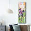 «Black Iris» par Sharon Pitts, art mural en verre acrylique, 12 po x 36 po-1158265418