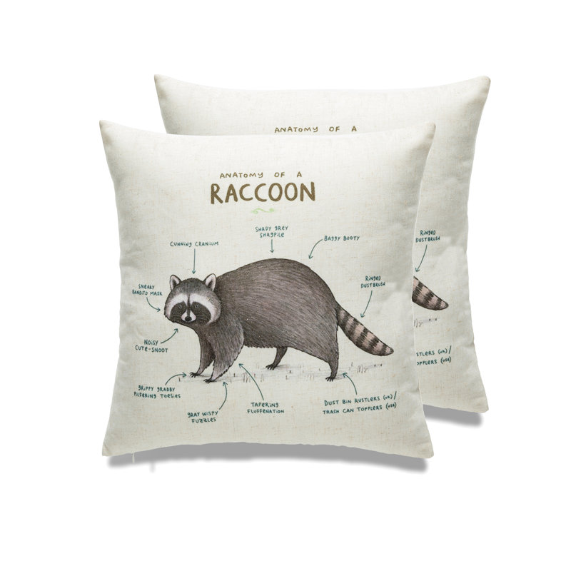 Animal Print Throw Pillow, Polyester