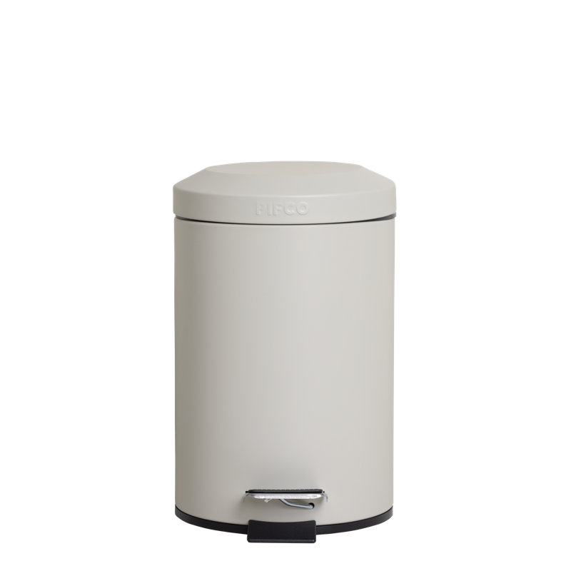 Steel Step On Waste Bin, Beige
