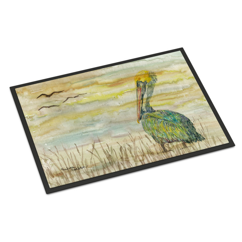 Tapis d’extérieur antidérapant intérieur/extérieur antidérapant pelican Maia, Rectangle 1 pi 5 po x 2 pi 2 po