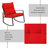 Kinzie Wicker 3 Piece Outdoor Rocking Chairs set, Patio Bistro Set with Cushions and Coffee Table-310207210-316203877