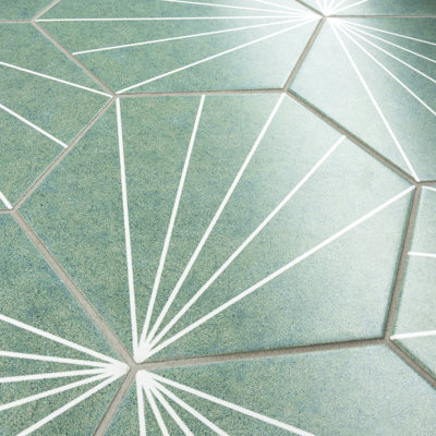 Merola Tile Aster 8.63" x 9.88" Porcelain Patterned Wall & Floor Tile