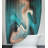 Abstract Shower Curtain-196054117