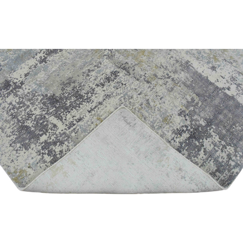 Tapis gris anthracite tissé à la main