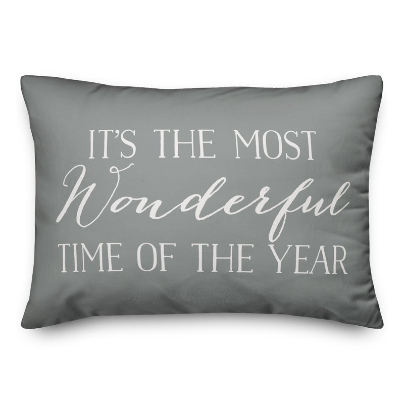  Coussin lombaire It's the Most Wonderful Time of the Year, Polyester/ Bourre en polyester