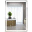 Miroir de salle de bain à intensité variable avec mémoire de lumières DEL, commande tactile pour une application simple, éclairage réglable, verre trempé, fixation murale, étanche, mémoire de 31,5 po x 23,5 po x 1,5 po,