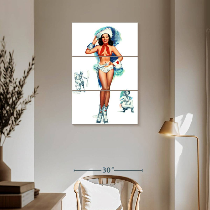 Pin-up Leisha, H 57 po x l 36 po