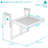 Meranti Wood Folding Balcony Railing Table