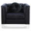 Fauteuil contemporain incliné noir