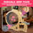 6-In-1 Cat Exercise Wheel With Silent Track – Large Indoor Cat Running & Walking Wheel With Built-In Toys