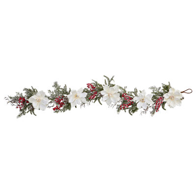 60'' in. Faux Magnolia Garland