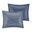 Ensemble d'édredon 7 pièces avec coussins décoratifs bleu marine-126059926