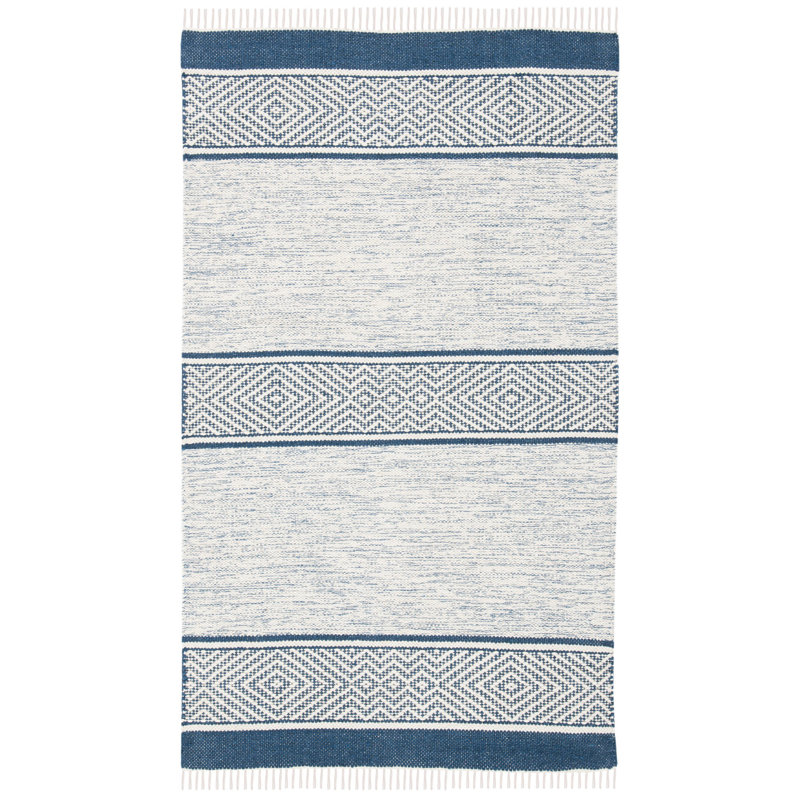 Montauk Hand Loomed Cotton Geometric Rug, Rectangle 3' x 5'