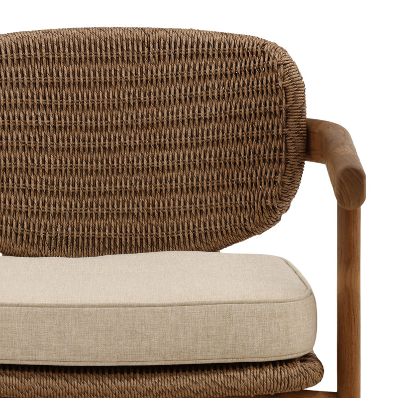 Alva Outdoor Occasional Chair Light Brown