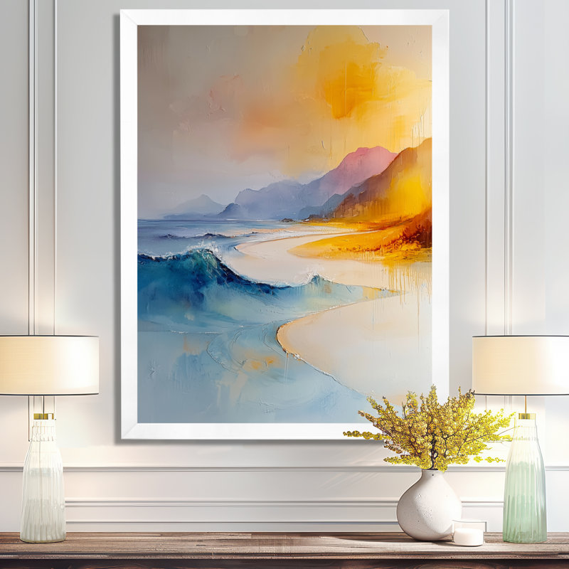 Azden - paysages, art mural sur toile, 32" H x 24" W, Reproduction encadrée d'une seule photo, White