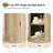 Round Dining Table For 4 People, Small Wood Kitchen Table With Sturdy Metal Base, Modern Round Dinner Table For Dining Room, Easy Assembly-119603071