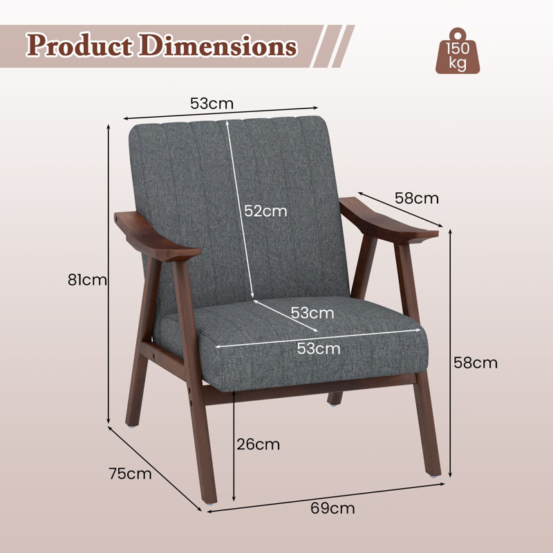 Schellsburg Upholstered Fabric Armchair