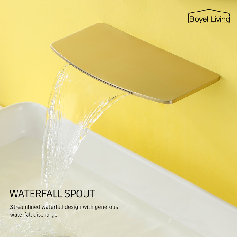 Single-handle Bathroom Faucet, Brush Gold