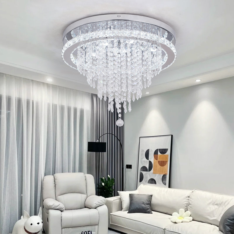 1 - Light Crystal LED Chandelier