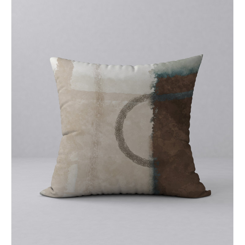 Abstract Reversible Throw Pillow, 20" x 20"