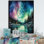 «Aukievah Aurora Borealis Dancing Lights II», reproduction sur toile encadrée