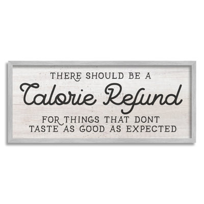 «Calorie Refund Don't Taste Good»